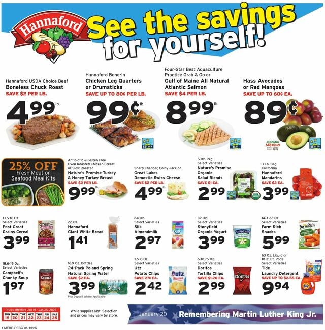 Catalogue Hannaford from 01/19/2025