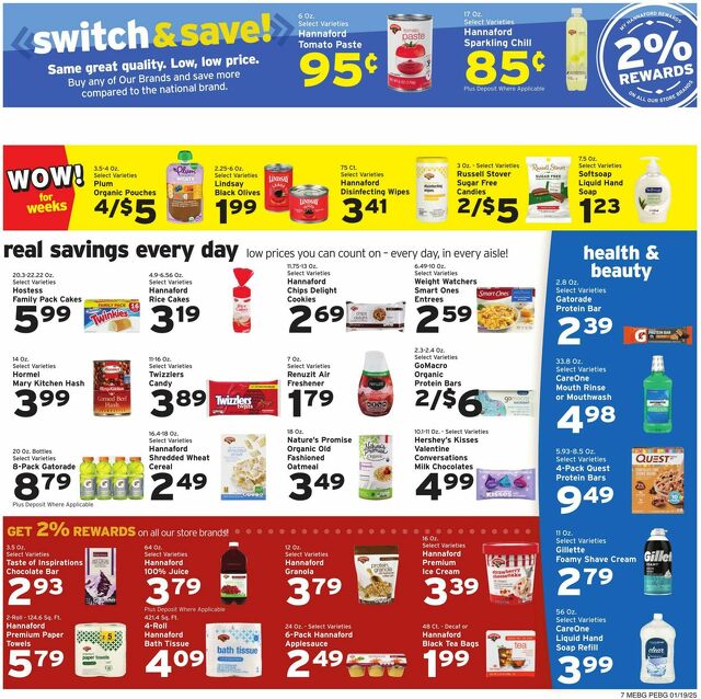 Catalogue Hannaford from 01/19/2025