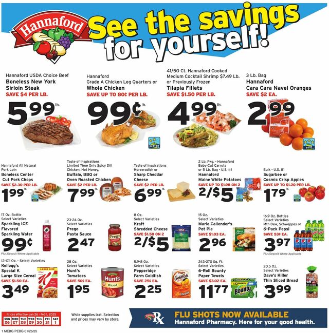 Catalogue Hannaford from 01/26/2025