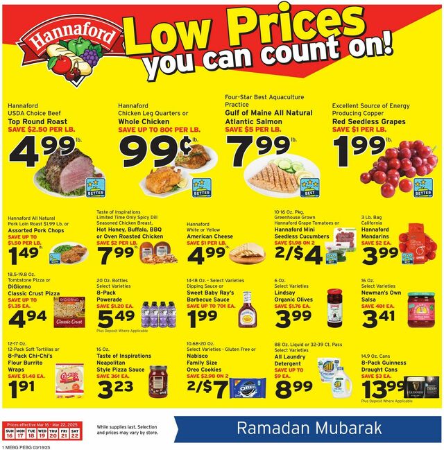 Catalogue Hannaford from 03/16/2025