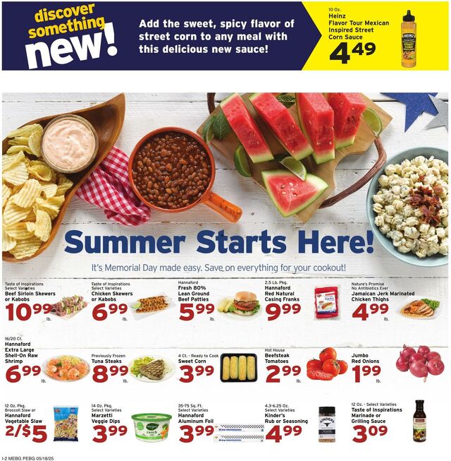 Catalogue Hannaford from 05/18/2025