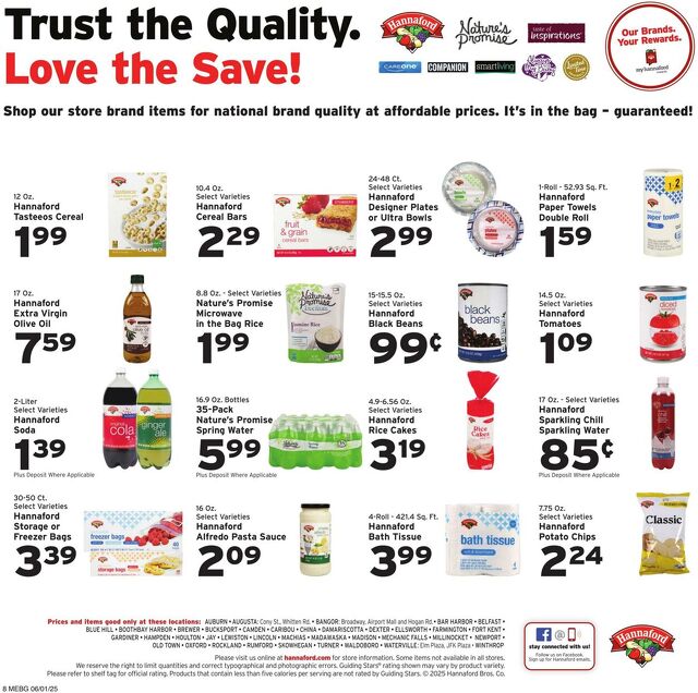 Catalogue Hannaford from 06/01/2025
