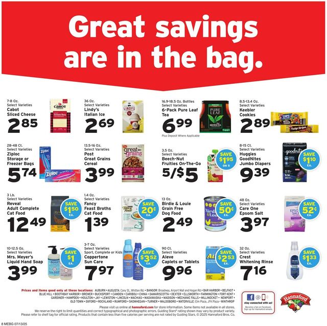 Catalogue Hannaford from 07/13/2025