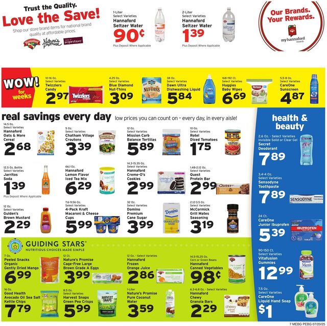 Catalogue Hannaford from 07/20/2025