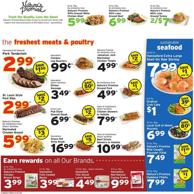 Catalogue Hannaford from 07/27/2025