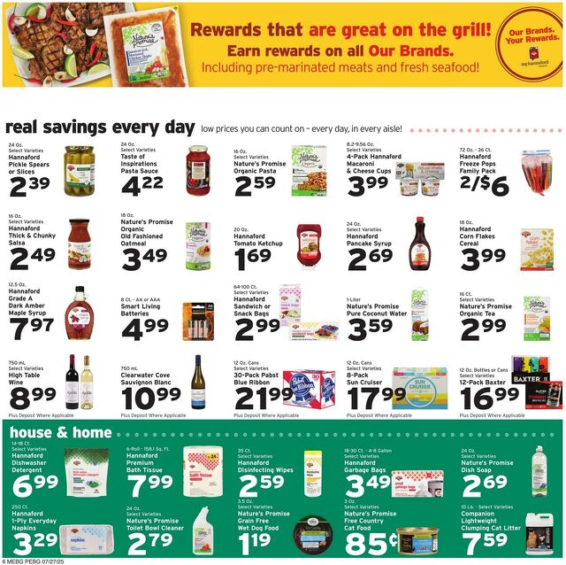 Catalogue Hannaford from 07/27/2025