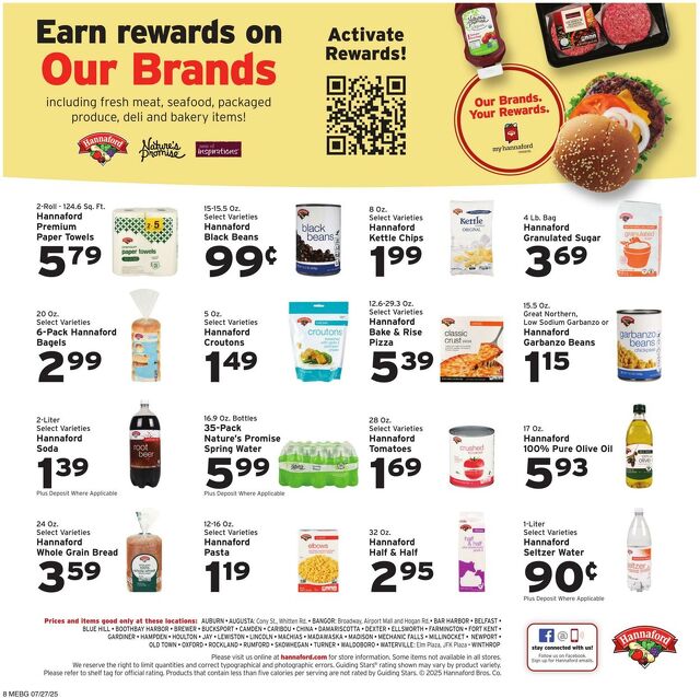 Catalogue Hannaford from 07/27/2025