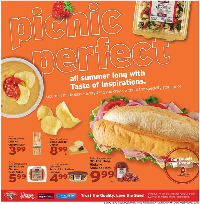 Catalogue Hannaford from 07/27/2025