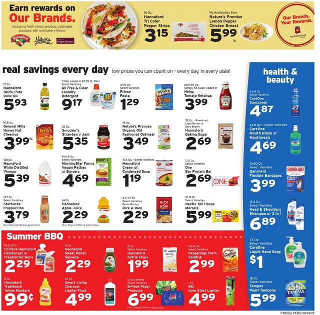 Catalogue Hannaford from 08/03/2025