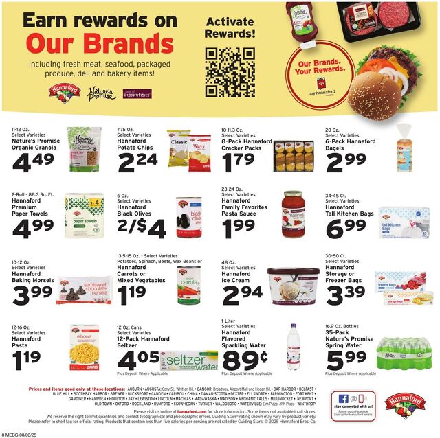 Catalogue Hannaford from 08/03/2025