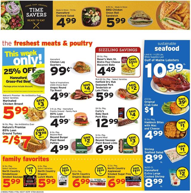 Catalogue Hannaford from 08/24/2025