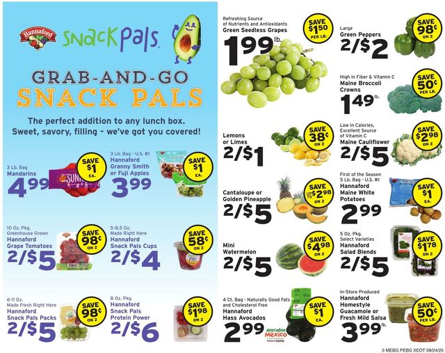 Catalogue Hannaford from 08/24/2025