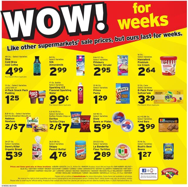 Catalogue Hannaford from 08/24/2025