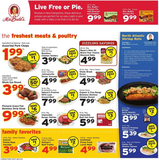 Catalogue Hannaford from 08/31/2025