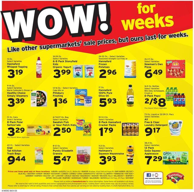 Catalogue Hannaford from 08/31/2025