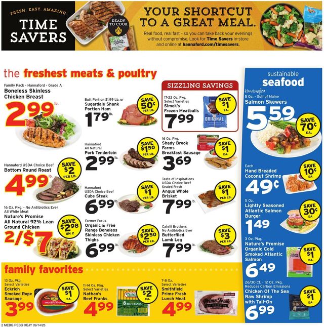 Catalogue Hannaford from 09/14/2025