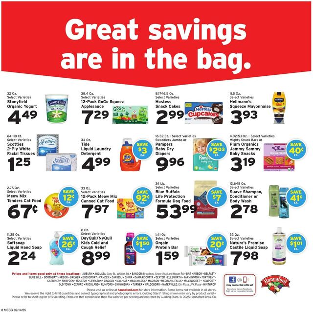 Catalogue Hannaford from 09/14/2025