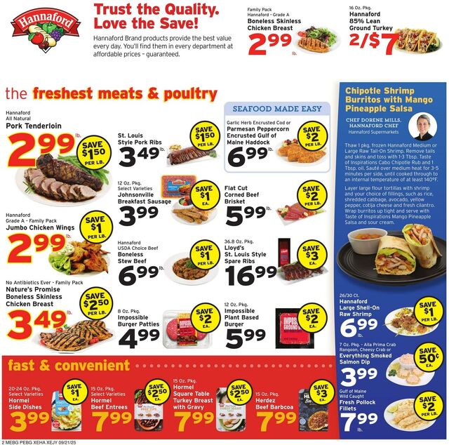 Catalogue Hannaford from 09/21/2025