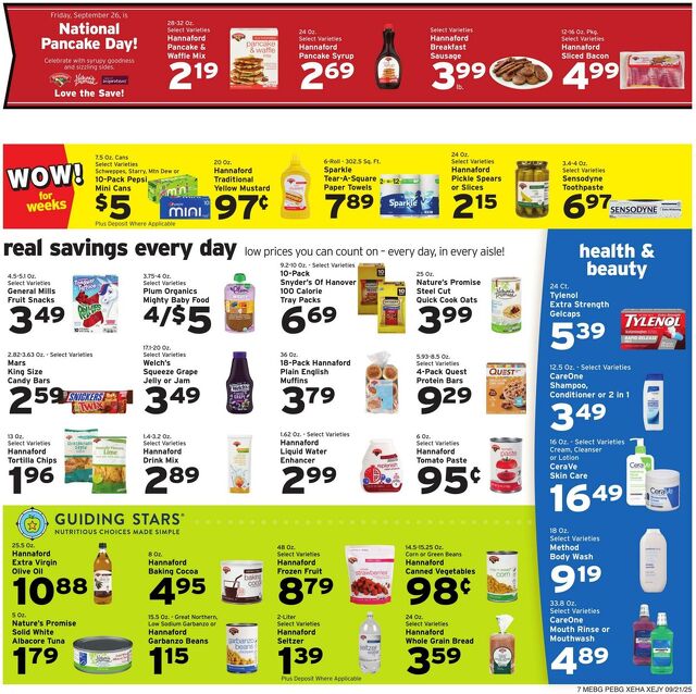 Catalogue Hannaford from 09/21/2025