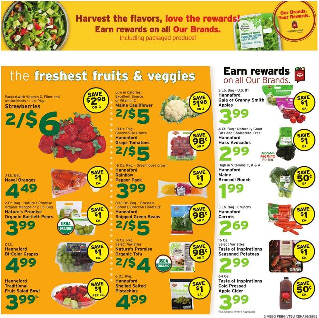 Catalogue Hannaford from 09/28/2025