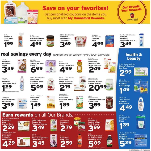 Catalogue Hannaford from 09/28/2025