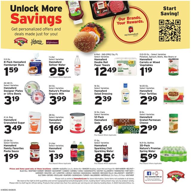 Catalogue Hannaford from 09/28/2025