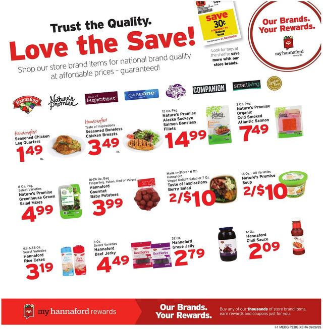 Catalogue Hannaford from 09/28/2025