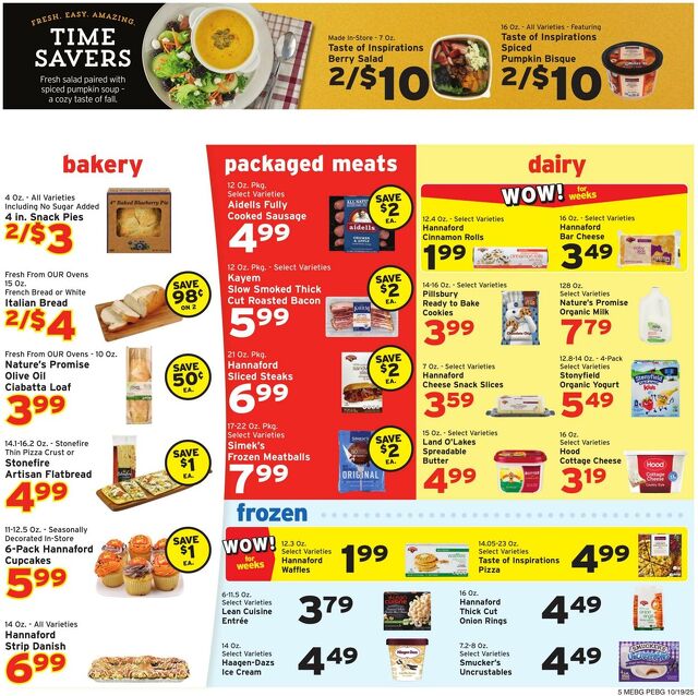 Catalogue Hannaford from 10/19/2025