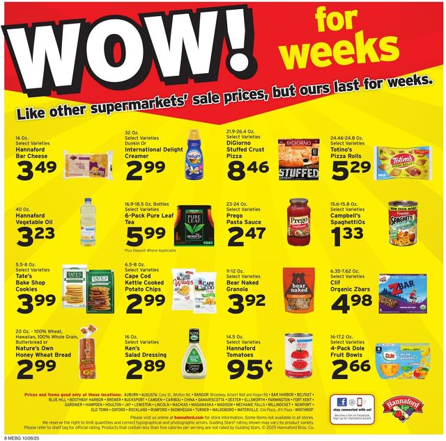 Catalogue Hannaford from 10/26/2025
