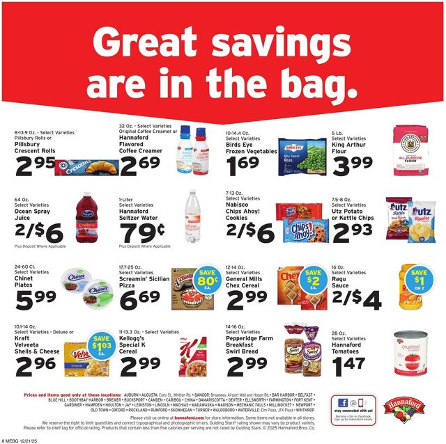 Catalogue Hannaford from 12/21/2025