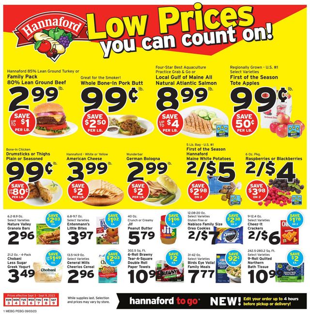 Catalogue Hannaford from 09/03/2023