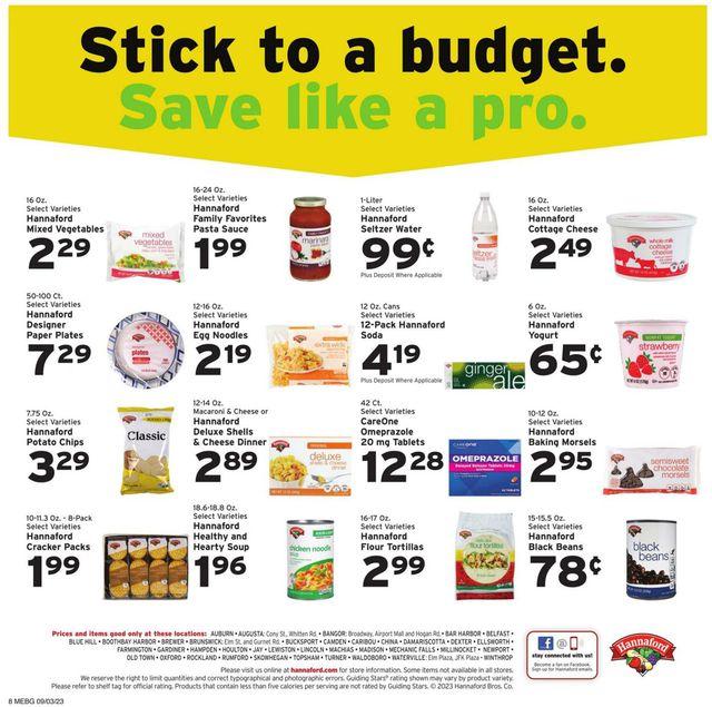 Catalogue Hannaford from 09/03/2023