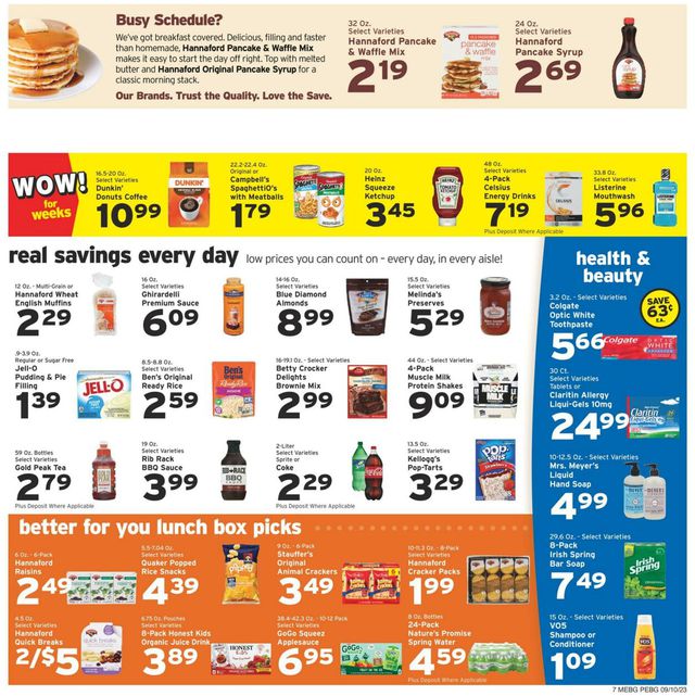 Catalogue Hannaford from 09/10/2023