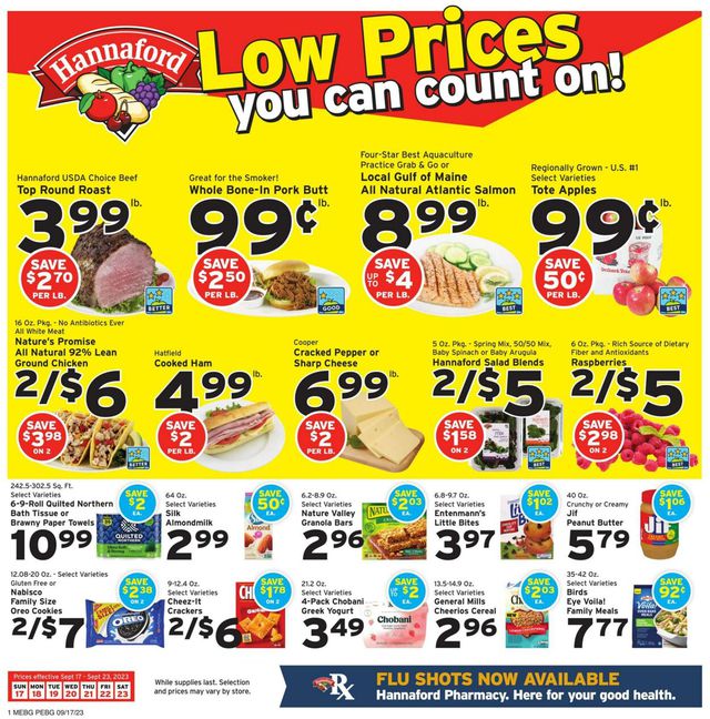 Catalogue Hannaford from 09/17/2023