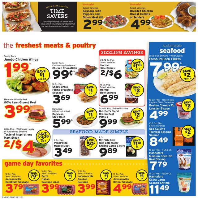 Catalogue Hannaford from 09/17/2023