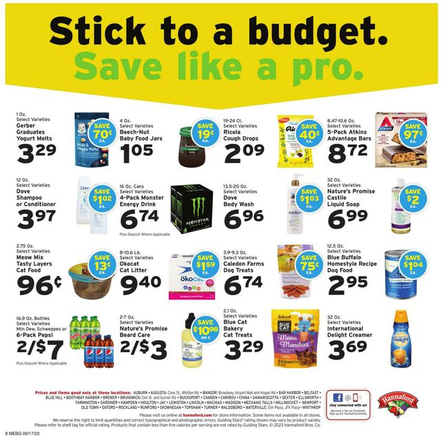 Catalogue Hannaford from 09/17/2023