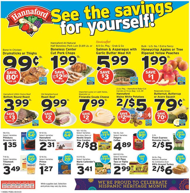 Catalogue Hannaford from 09/24/2023
