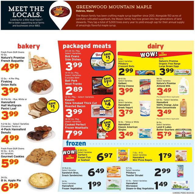 Catalogue Hannaford from 09/24/2023