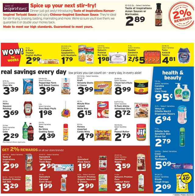 Catalogue Hannaford from 09/24/2023