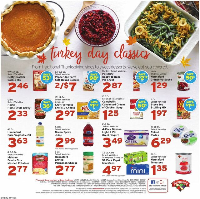 Catalogue Hannaford from 11/19/2023