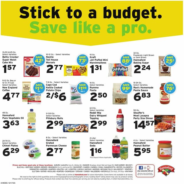 Catalogue Hannaford from 12/17/2023