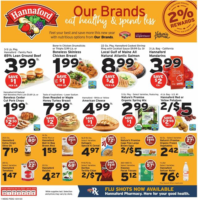 Catalogue Hannaford from 12/31/2023