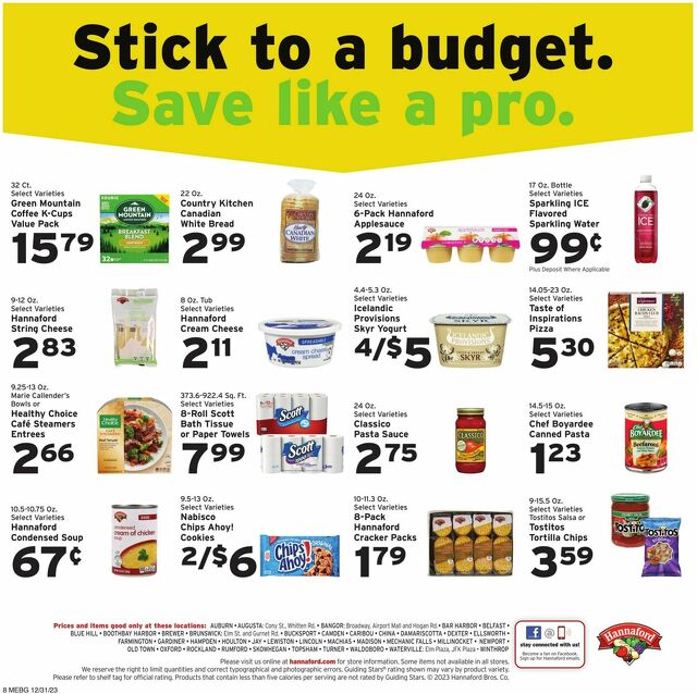 Catalogue Hannaford from 12/31/2023