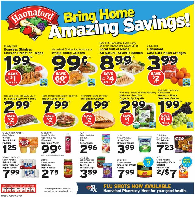 Catalogue Hannaford from 01/21/2024