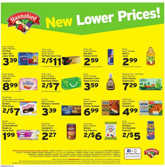 Catalogue Hannaford from 01/21/2024