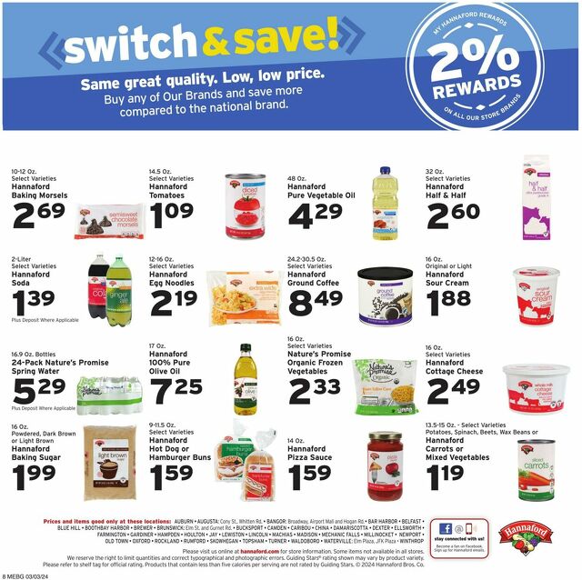 Catalogue Hannaford from 03/03/2024