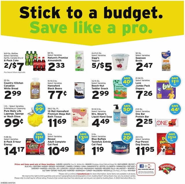 Catalogue Hannaford from 04/07/2024