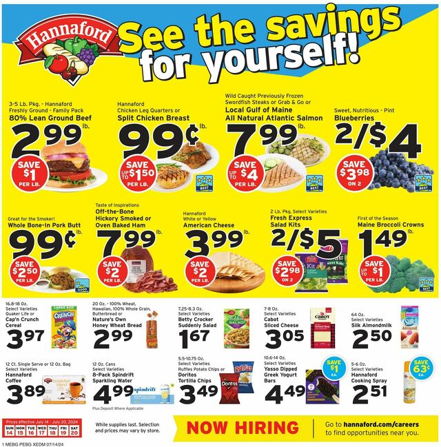 Catalogue Hannaford from 07/14/2024