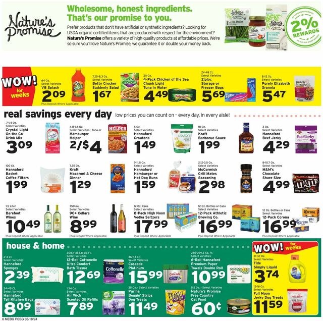 Catalogue Hannaford from 08/18/2024