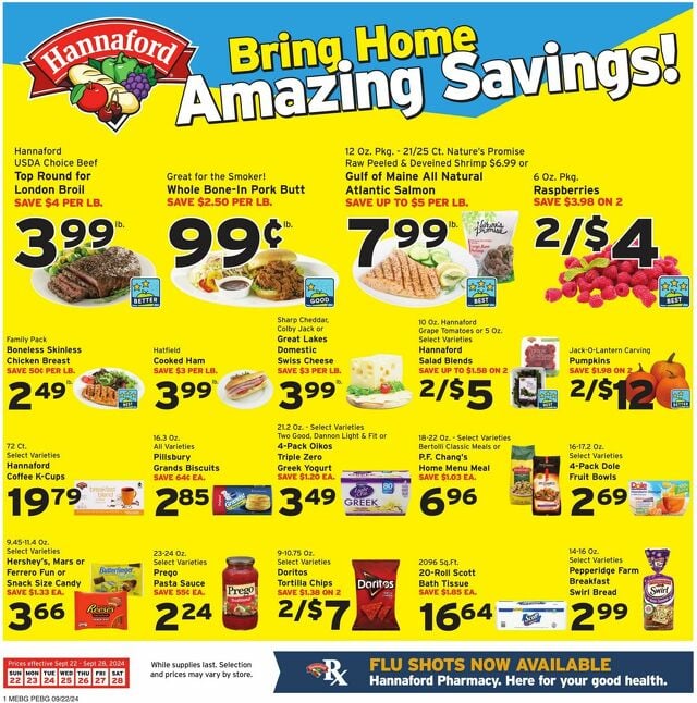 Catalogue Hannaford from 09/22/2024